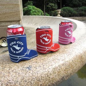 Custom Wine Slim Coolie Drink Can <b>Bottle</b> Cooler Sleeve Boot Shoe Shaped Beer Cooler Beverage Holder - Product Image 3