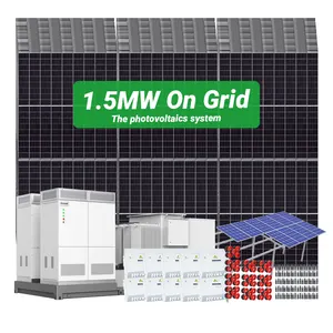 Industrial commercial solar power plant energy storage container 1.5mw solar On grid system