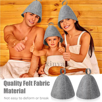 Gorro de Sauna de Fieltro de Lana con Logotipo Personalizado, Compacto, Reutilizable, Duradero y Fácil de Limpiar, Lavable, Apto para Hombres y Mujeres, Gorro de Sauna para Baño