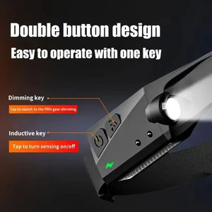 USB recargable LED Sensor faro COB faro <span class=keywords><strong>cabeza</strong></span> antorcha luz <span class=keywords><strong>de</strong></span> <span class=keywords><strong>trabajo</strong></span> impermeable faro <span class=keywords><strong>para</strong></span> pesca Camping linterna - Product Image 3