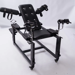 Sedia per Bondage con Supporto per Vibratore AV, Coppa per Masturbazione, Divaricatore per Gambe, Manette, Macchina Erotica, Arredamento BDSM per Donne e Uomini - Product Image 1