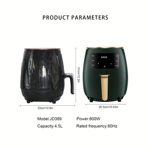 Freidora de Aire Caliente Inteligente Clásica para el Hogar, Multifunción, para Freír, Hornear y Asar, con Pantalla Táctil Digital LED y Fácil Limpieza - Product Image 5