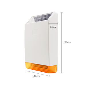 MD-326R sirene suara Flash tenaga surya luar ruangan nirkabel <span class=keywords><strong>Alarm</strong></span> dua arah 433/868MHz untuk sistem <span class=keywords><strong>Alarm</strong></span> fokus HA-VGW ST-IV ST-IIIB - Product Image 2
