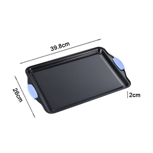 Offre Spéciale : Ensemble de 3 Plaques de Cuisson Antiadhésives avec Poignées en Silicone, en Acier Carbone, pour Four et Multi-usages - Product Image 4