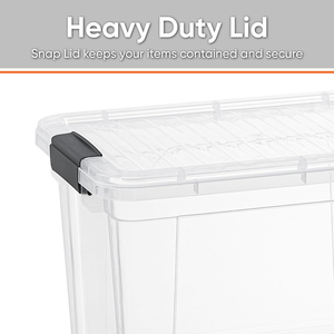Classic Design Plastic <b>Clear</b> Plastic Storage <b>Container</b> 10L Polypropylene Storage Boxes with Lid - Product Image 2