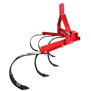 Machine à labourer à attelage trois points, cultivateur agricole de <span class=keywords><strong>jardin</strong></span> avec pointes de lame à ressort remplaçables pour ameublir la terre dure - Product Image 1