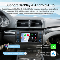 Radio Android Rhythm con Pantalla IPS de 7 Pulgadas, Reproductor Multimedia para Automóvil con Sistema Linux Estable, CarPlay Inalámbrico, Mirror Link, GPS y Estéreo para BMW