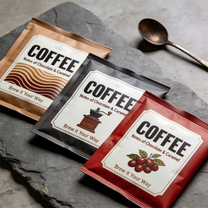 <span class=keywords><strong>Bustine</strong></span> Personalizzate in PET PE con Sigillatura a Caldo su 3 Lati, Monouso, <span class=keywords><strong>per</strong></span> Alimenti, Facili da Aprire, <span class=keywords><strong>per</strong></span> Confezionamento di Caffè Istantaneo - Product Image 6