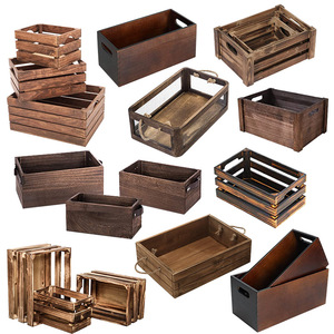 Cajas <span class=keywords><strong>de</strong></span> madera rústicas para verduras y frutas, cajas <span class=keywords><strong>de</strong></span> madera antiguas personalizadas a la venta - Product Image 2