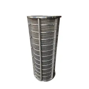 High corrosion resistance 2 5 inches stainless steel water filtration wedge wire wrapped screen pipe