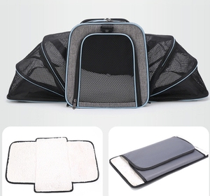 Ngoài Trời Sử Dụng Mở Rộng Pet Mang Theo Túi Có Thể Gập Lại Con Chó Du Lịch Túi Thoáng Khí Và Dễ Dàng Mang Theo Vật Nuôi Tàu Sân Bay - Product Image 5