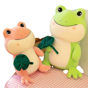 Roba rana giocattoli <span class=keywords><strong>rosa</strong></span> peluche decorazione per la casa giocattoli per bambini rana bambola - Product Image 4