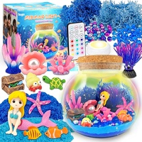 Kit de terrarium DIY style sirène personnalisé en usine, kit d'artisanat DIY STEM pour enfants, vente en gros avec télécommande