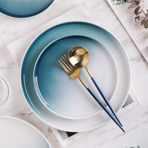 Thiết Kế Độc Đáo Gốm Món Ăn Gốm Bít Tết Tấm Phương Tây Bữa Ăn Tối Tấm Mì Ống Bộ Đồ Ăn Món Ăn - Product Image 4