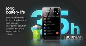 Reproductor <span class=keywords><strong>MP3</strong></span> <span class=keywords><strong>de</strong></span> Alta Fidelidad con Pantalla Grande HD, Radio FM, Grabadora, Cambio con un Toque, Compatible con FLAC, <span class=keywords><strong>WAV</strong></span>, APE, Aprendizaje - Product Image 4