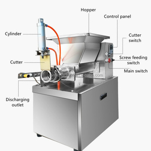 Machine industrielle de division et de façonnage de pâte pour pains, machine à rouler les boules de pâte, diviseuse de pâte, coupe-pâte, machine à former des boules de pâte - Product Image 3