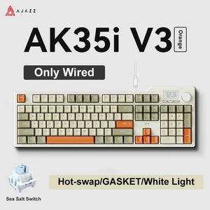 สวิตช์ Ak35i V3 Seafoam (สีเทา-เบจ-ส้มแบบ OEM) คีย์บอร์ดแบบมีสายแบบถอดเปลี่ยนได้ตามต้องการ Ak35i V3 Seafoam Switch (แบบ OEM) - Product Image 3