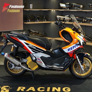 ท่อไอเสียกลางสแตนเลสสีฟ้าแบบ Torch Gemini สำหรับรถสกู๊ตเตอร์ Honda <span class=keywords><strong>ADV160</strong></span> <span class=keywords><strong>ราคา</strong></span>ขายส่งจากโรงงาน Forsound - Product Image 1