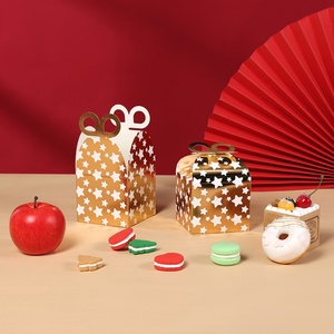 Paper Cupcake Box, Cake Gift Box, Used for Food, Gifts, Christmas, Customizable Patterns, Tall Cake Box with Handle - Product Image 4