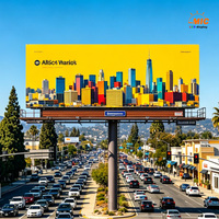 Pantalla LED para Exteriores de Alto Brillo a Todo Color, Resolución 8K + 5 Años de Garantía, Resistente al Agua para Carreteras Urbanas