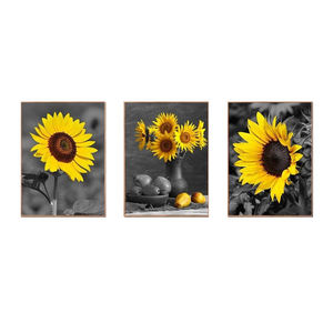 Girasole decorazione della <span class=keywords><strong>parete</strong></span> Canvas Art fiore giallo immagine della <span class=keywords><strong>parete</strong></span> soggiorno Wall Art <span class=keywords><strong>poster</strong></span> e stampe decorazione della <span class=keywords><strong>cucina</strong></span> di casa - Product Image 5