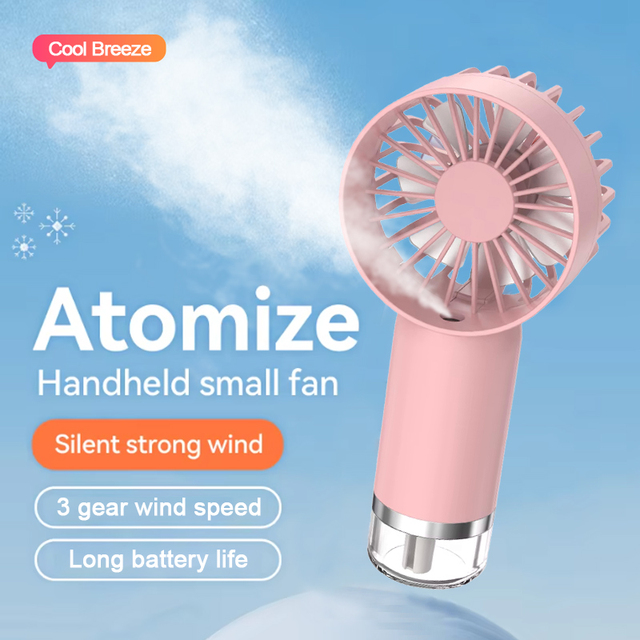 Hot Sales Small Fan Portable Handheld Fan Humidifier Mini Mist Fan with Water