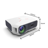 Projecteur LCD haute luminosité 1080P, Android 9, 900 lumens, projecteur intelligent portable pour cinéma maison mobile