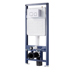Inodoro de Doble Descarga Suspendido de Pared con Cisterna Empotrada <span class=keywords><strong>Universal</strong></span> y Diseño de Botón, Accesorio de Baño, Tanque de WC - Product Image 4