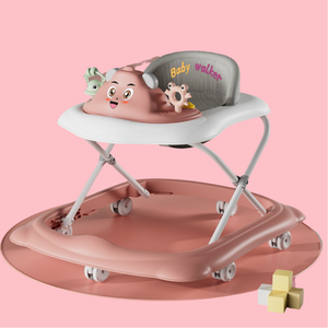 รถเข็นหัดเดินแบบ3 in 1สำหรับเด็กปรับได้มัลติฟังก์ชันพร้อมดนตรีเพื่อการเรียนรู้และการเล่นสำหรับเด็กผู้หญิง - Product Image 4