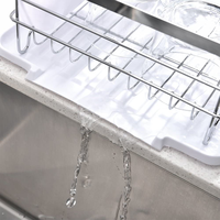 Égouttoir à vaisselle multifonctionnel de grande capacité en acier inoxydable égouttoir égouttoir à vaisselle en acier inoxydable pour armoires