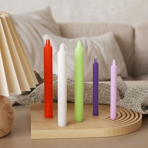 Early Riser 2 Buracos Longo Cilindro Silicone Vela Moldes Pilar Forma Molde para Vela Resina Presentes Artesanais Decoração Do Bolo De Aniversário - Product Image 3