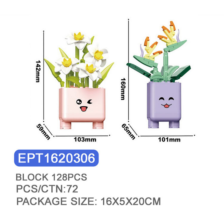 EPT1620306-Bloques Narciso + Strelitzia 128PCS
