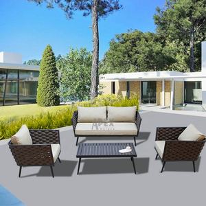 Tavolo e sedie da <span class=keywords><strong>giardino</strong></span> moderni in alluminio pressofuso di alta qualità per il tempo libero - Product Image 3