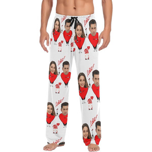 Estilo Europeo Americano transfronterizo para <span class=keywords><strong>Amazon</strong></span> 3D Digital impreso Casual pantalones de <span class=keywords><strong>pijama</strong></span> sueltos pantalones de tiro medio de punto - Product Image 5