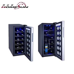 12 botellas de lujo serie hogar Mini enfriador de vino uso doméstico electrónico OEM estrecho Mini bodegas refrigerador - Product Image 3