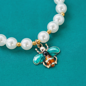 Vente de gros Collier chien chat perle décorée - Product Image 3