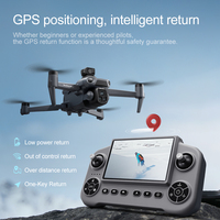 Drone pliable 4K V918 MAX avec retour GPS, suivi, moteur brushless, longue portée, quadricoptère RC pour photographie et vidéo aériennes