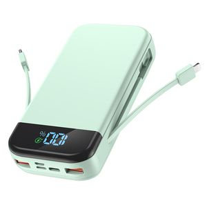 Produits les plus vendus 2025 chargeur de <span class=keywords><strong>batterie</strong></span> mobile grande <span class=keywords><strong>capacité</strong></span> 20000mAh charge rapide câble intégré banques d'alimentation portables - Product Image 4