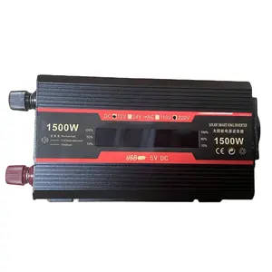 Inverter 12V 220V 500W 1200W 1600W 2200W, konverter tegangan gelombang sinus modifikasi 12V 24V 110V 220V daya mobil mikro