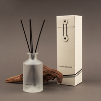 Ensemble d'arômes de haute qualité : Spray d'ambiance, diffuseur et bougie artisanale gravée avec logo, dans un coffret de luxe