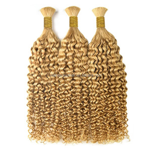 Cabello Humano Virgen 100% Natural para <span class=keywords><strong>Trenzas</strong></span>, Cabello Humano Ondulado Profundo 100% para <span class=keywords><strong>Trenzas</strong></span> Boho, Cabello Humano Rizado a Granel para Trenzar - Product Image 4