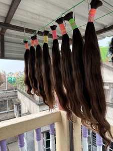 Extensiones de Cabello Humano Natural Marrón para Niños, Textura Suave y Ondulada, Paquetes de Cabello Virgen de Primera Calidad para Peinados y Pelucas Infantiles - Product Image 4