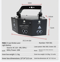 Projecteur LED RGBW Disco Star pour Noël, faisceau lumineux, projecteur IP33 DMX512 pour scène, KTV, DJ, bar, boîte de nuit, parc à thème
