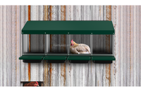 Nichoir à poules en métal de haute qualité à 4 compartiments, boîte de ponte automatique pour volailles avec plateau de collecte des œufs en plastique, pour ferme et poulailler
