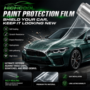HIGHCOOL Transparent TPU PPF Film Self Healing Clear Gloss Paint Protection Film for Auto Detailing Shops - Product Image 2