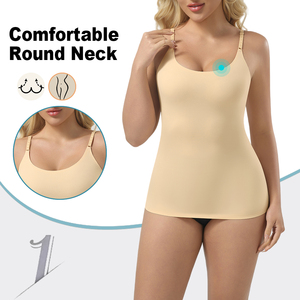 1341 Cami modellante senza cuciture per le donne gilet lungo per il controllo della pancia scolpire personalizzato Shapewear canotta modellante per il corpo dimagrante OEM - Product Image 2