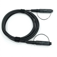 Kabel Patch Fiber Optik Tahan Air IP67 IP68 10m SC APC ke SC APC OS2 G657A2 9/125 Single Mode 5.0mm LSZH UV