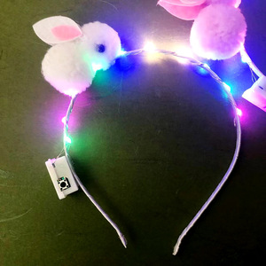 ที่คาดผม LED มีไฟ,ที่คาดผมที่คาดผมเรืองแสงที่คาดผมของขวัญวันฮาโลวีนที่มีความสุขปีใหม่ที่คาดผมเครื่องประดับศีรษะโบว์ - Product Image 3