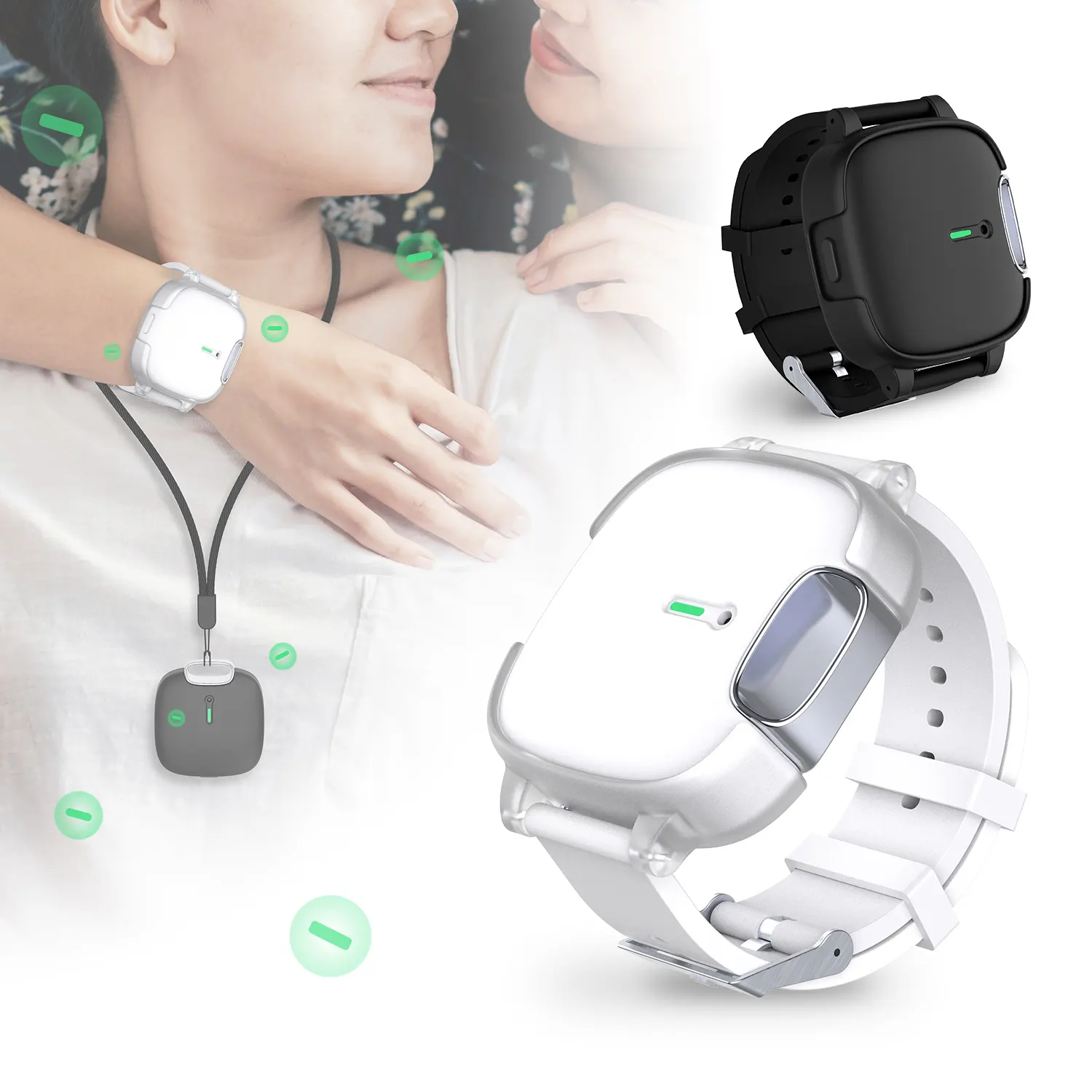 JO-2003 New Design Multi-Way Negative Ion Necklace Bracelet Air Cleaner Portable Personal Wearable Wristband Air Purifier