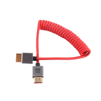 Câble tressé 8K 60Hz 2.1, élastique et extensible, double blindage pour caméra, moniteur, ordinateur portable, téléviseur, projecteur